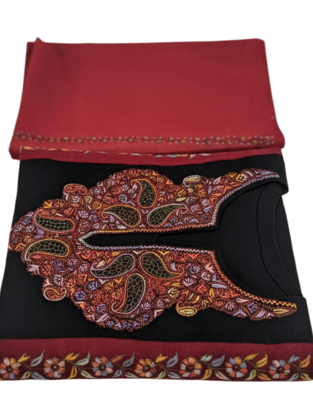 Pure Count Blend with Hand Sozni Pheran With Stole