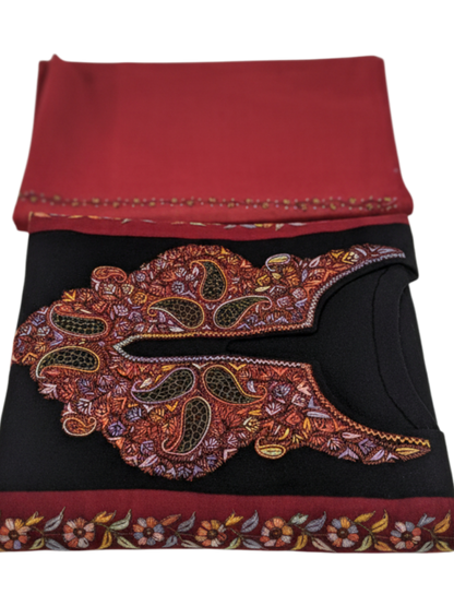 Pure Count Blend with Hand Sozni Pheran With Stole