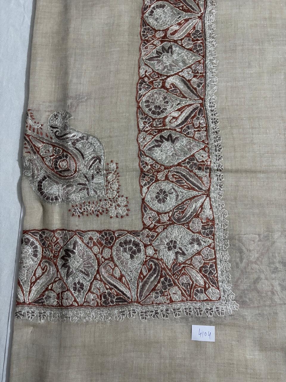 Sozni Hand Embroidered Mens Ghutra | Square Scarf
