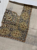 Sozni Hand Embroidered Mens Ghutra | Square Scarf