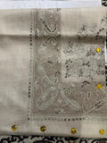 Sozni Hand Embroidered Mens Ghutra | Square Scarf