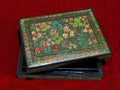 Kashmiri Papier Mâché Rectangular Box (Bagh-e-Gul) | 24K Gold | Artisan-Made